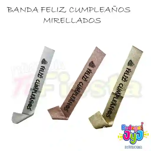 Banda De Feliz Cumpleaños Mirellada
