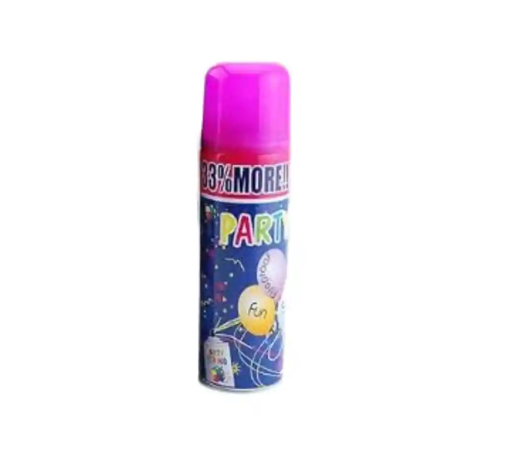 Serpentina En Spray Color Morado 250 Ml