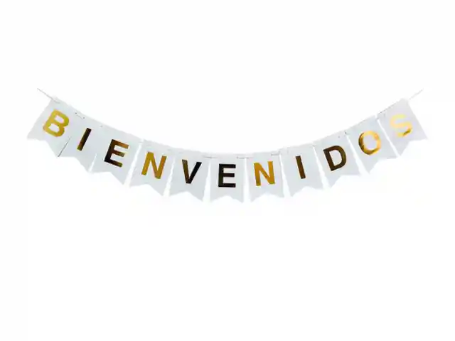 Banderin Bienvenidos