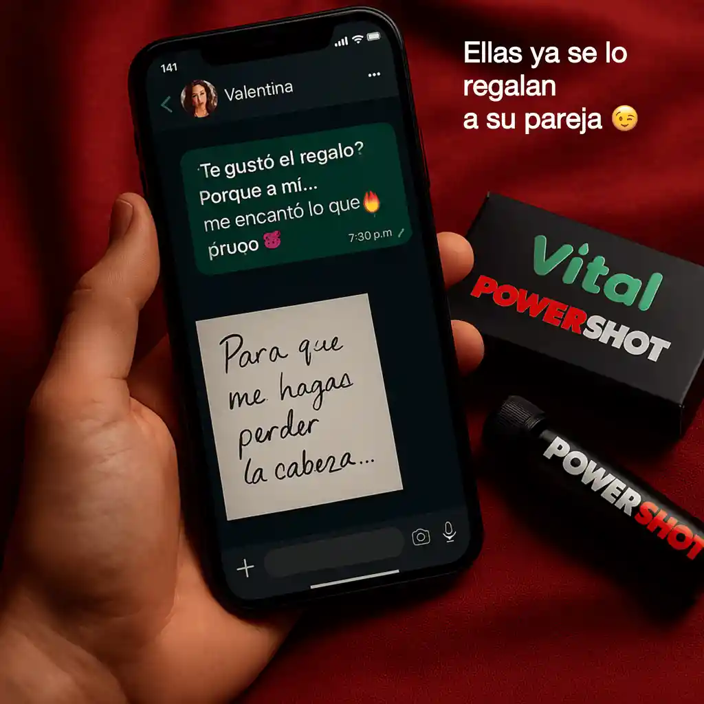 Power Shot Vital – Potenciador Masculino Natural X5 Und