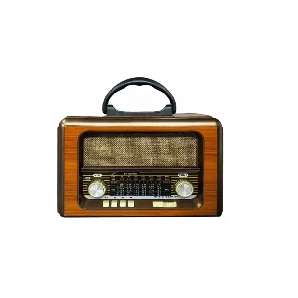 Radio Am/fm Bluetooth Multibandas Usb Vintage Recargable