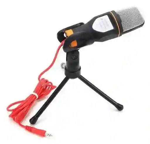 Micrófono Condensador Camara Pc Computador Celular + Trípode