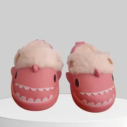 Pantufla Tiburón Ovejero Rosada Talla 28