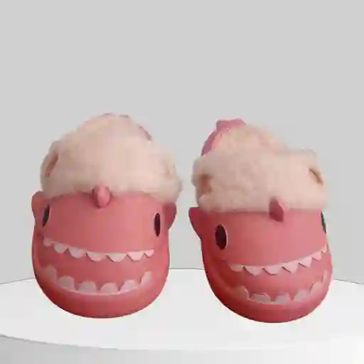 Pantufla Tiburón Ovejero Rosada Talla 28