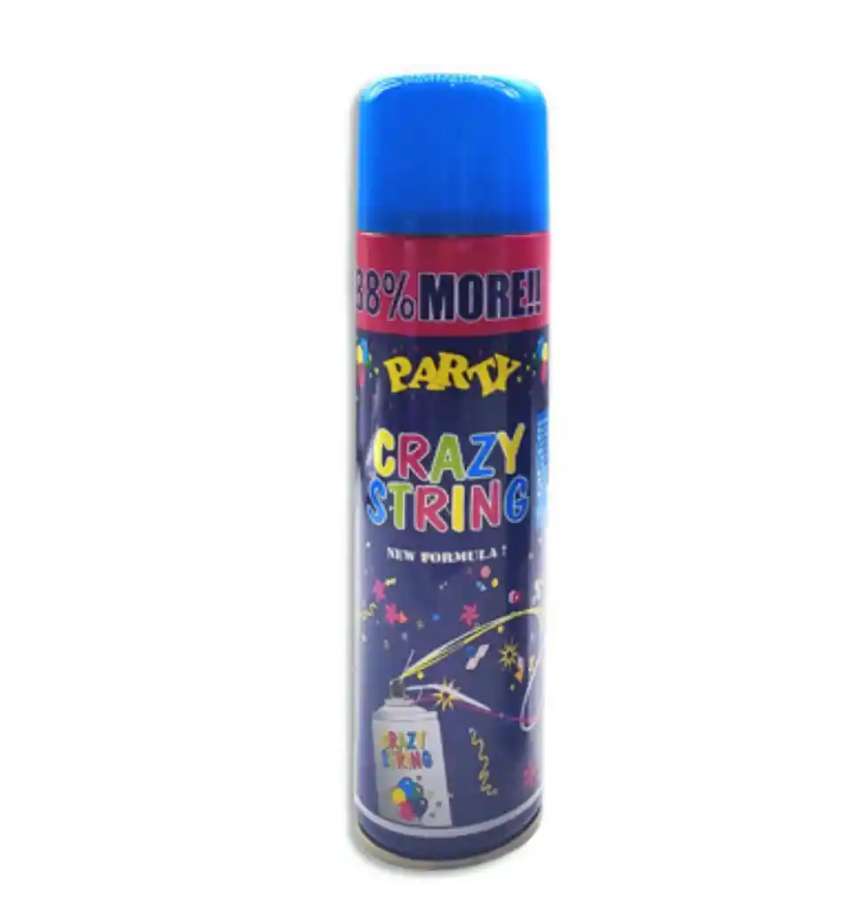 Serpentina En Spray Color Azul 350 Ml