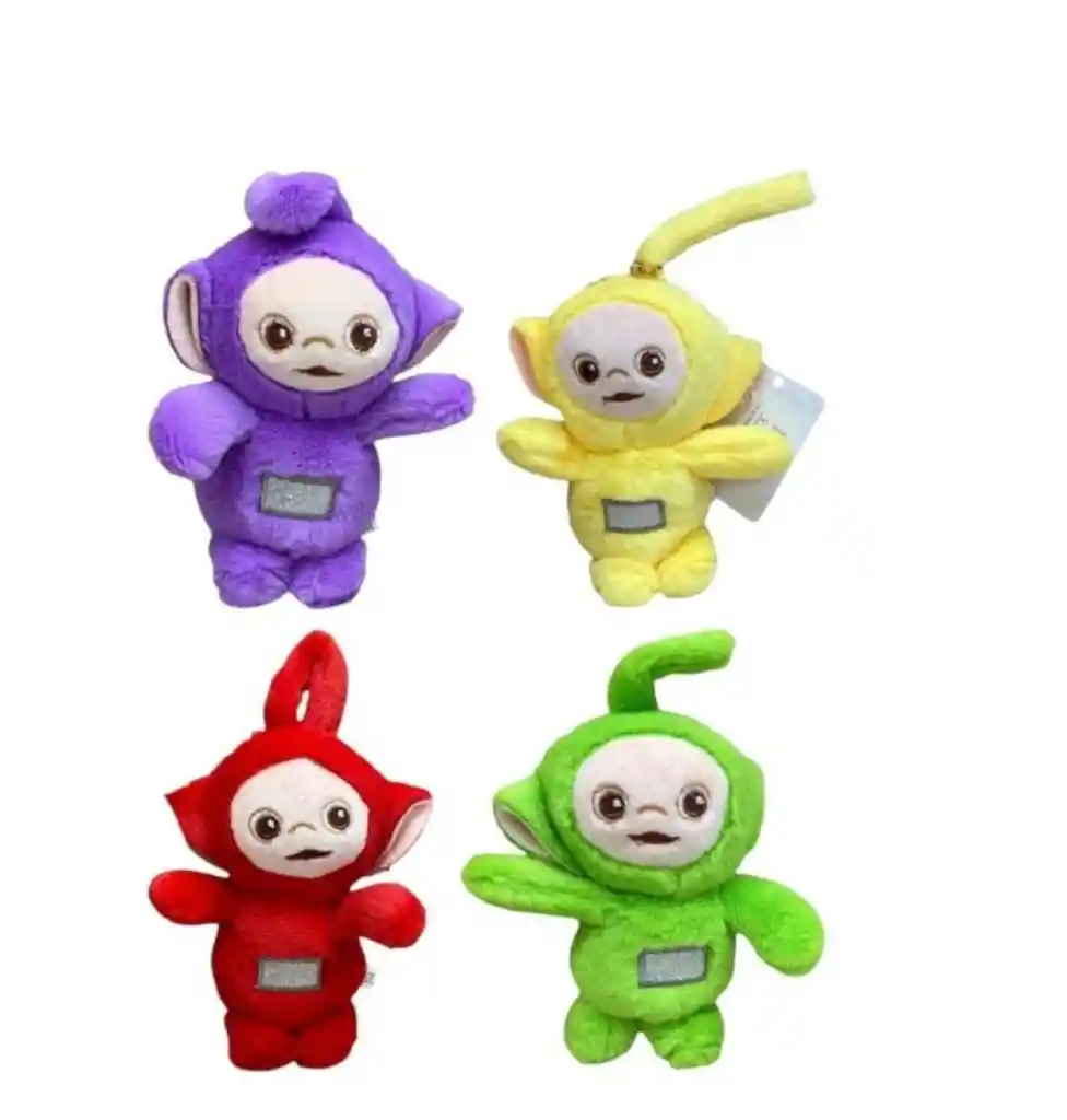Coleccion De Llavero Teletubies *4 Peluche 12 Cm Alto