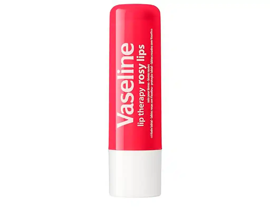 Vaseline Lip Therapy Rosy – Bálsamo Hidratante Rosado De Acción Rápida Para Labios Secos (4,8 G)