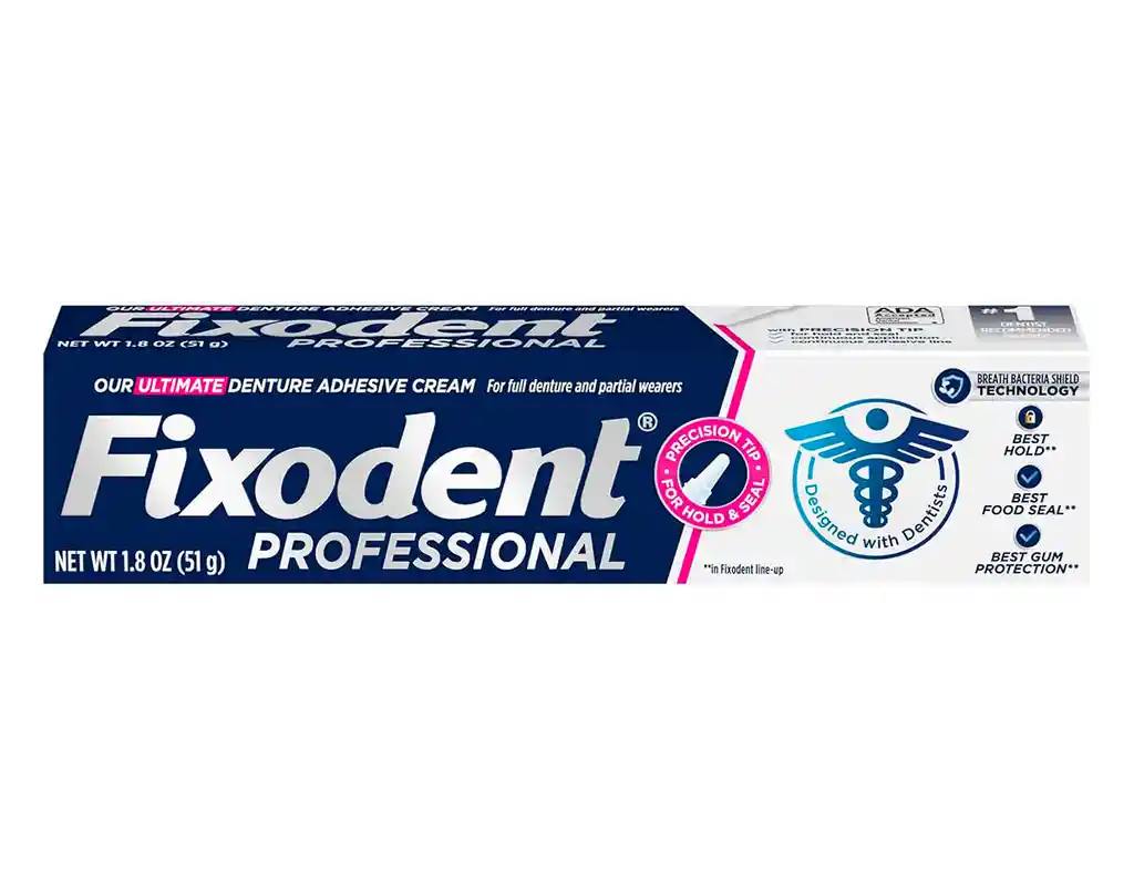 Fixodent Professional Ultimate – Crema Adhesiva Para Dentaduras Completas Y Parciales 1.8 Oz (51g)