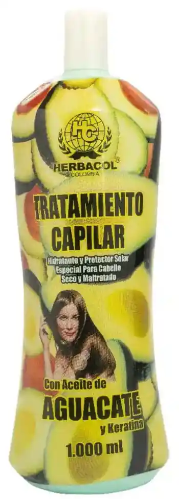 Herbacol Tratamiento Con Aceite De Aguacate Y Keratina 1000ml