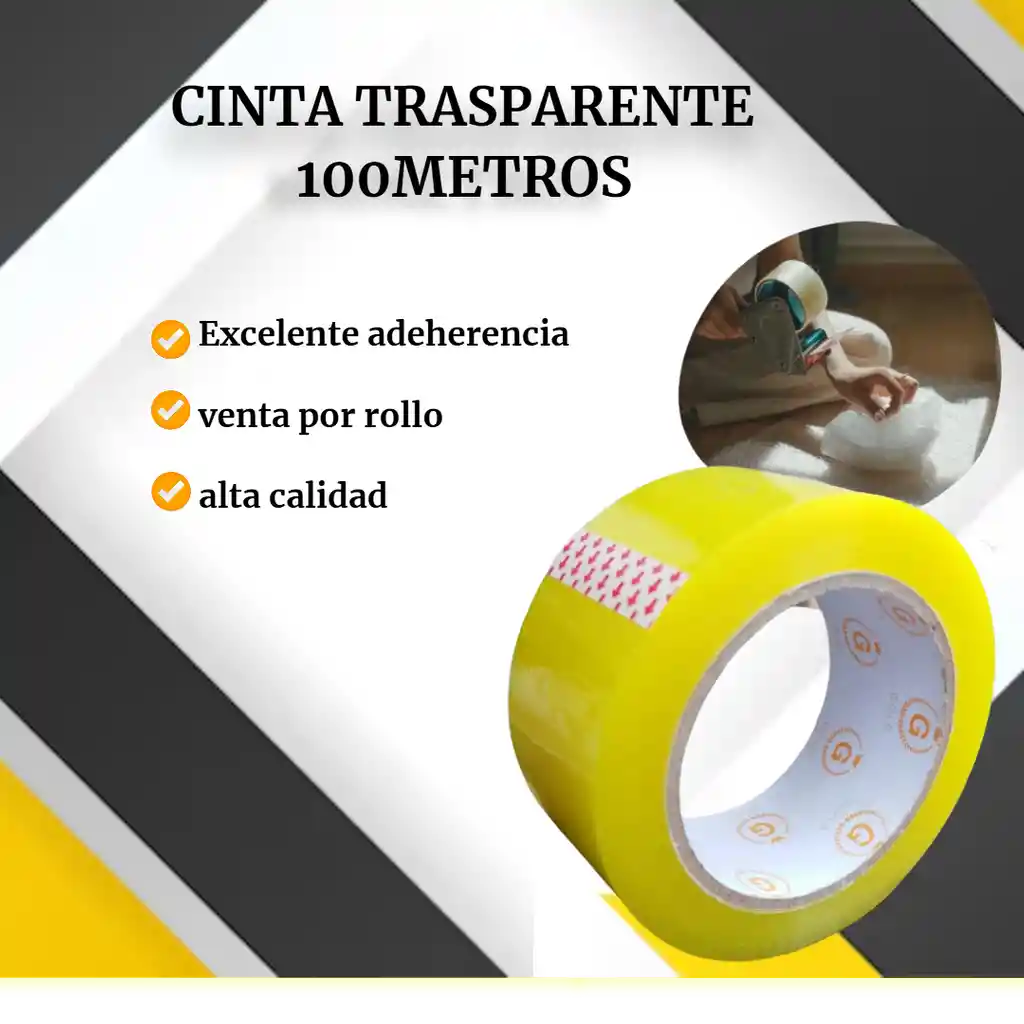 Cinta Transparente 100m - Empaque