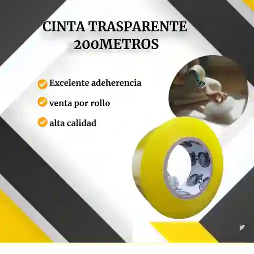 Cinta Transparente 200m-empaque