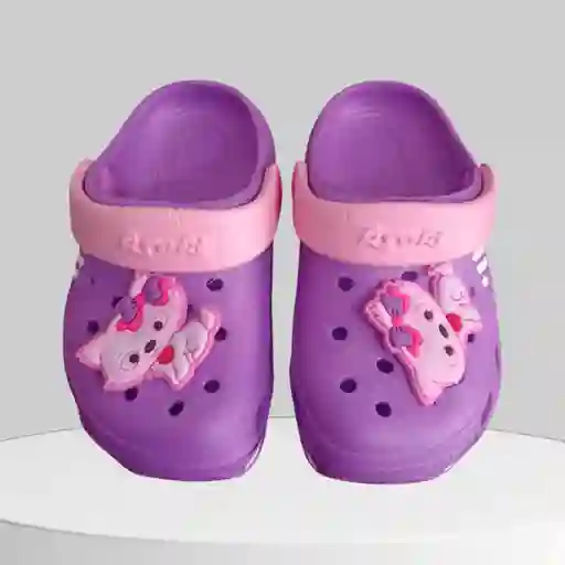 Chancla Cross Morada Talla 23