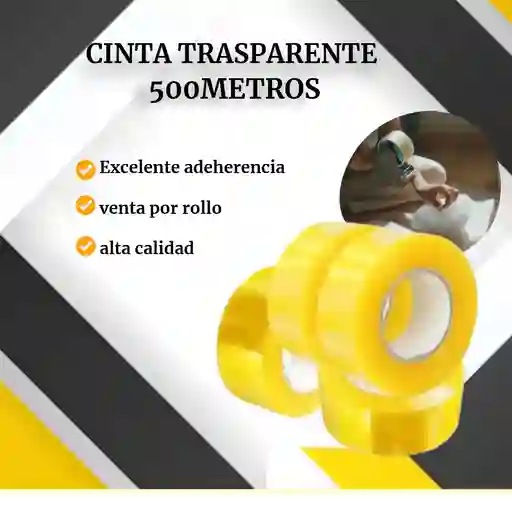 Cinta Transparente 500mtrs-empaque