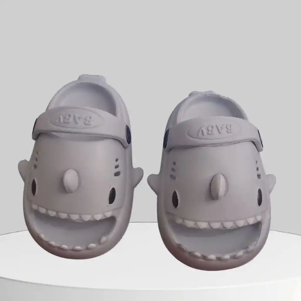 Chancla Tiburon Gris Talla 21