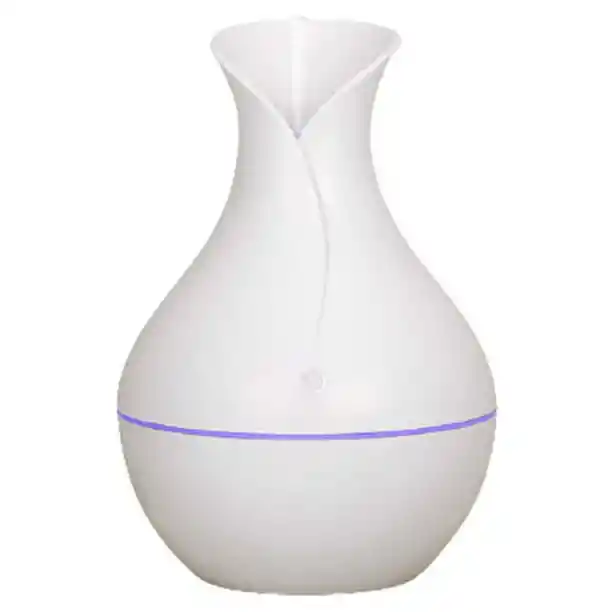 Humidificador Difusor De Aromas Con Luz Led – Diseño Elegante En Color Blanco + Esencia
