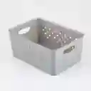 Canastas Great Plastic 25x18x18cm Gris Plastico