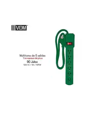Supresor De Picos 6 Salidas Vdm Vdm46510