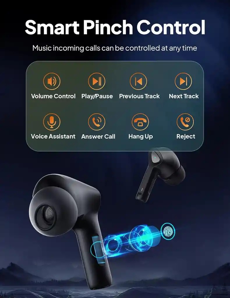 Auriculares Inalambricos Bluetooth V5.3 Reproduccion 50horas