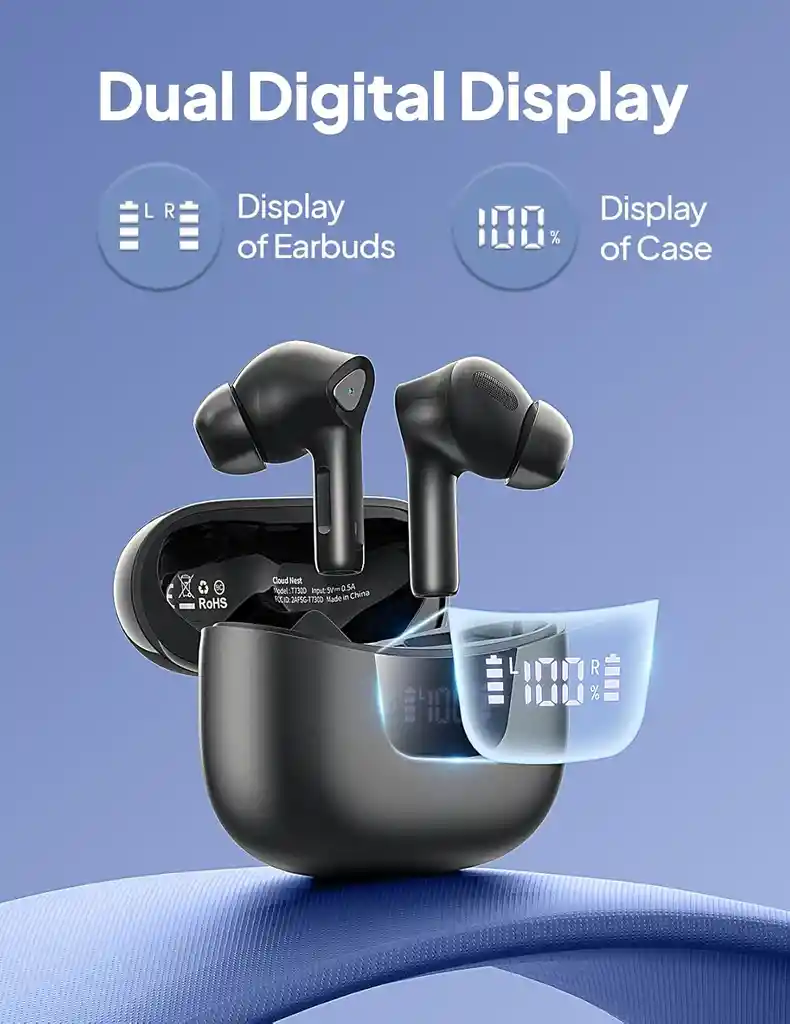Auriculares Inalambricos Bluetooth V5.3 Reproduccion 50horas