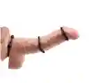 Juego Anillos X3 Pene Beaded Cock Rings - Negro