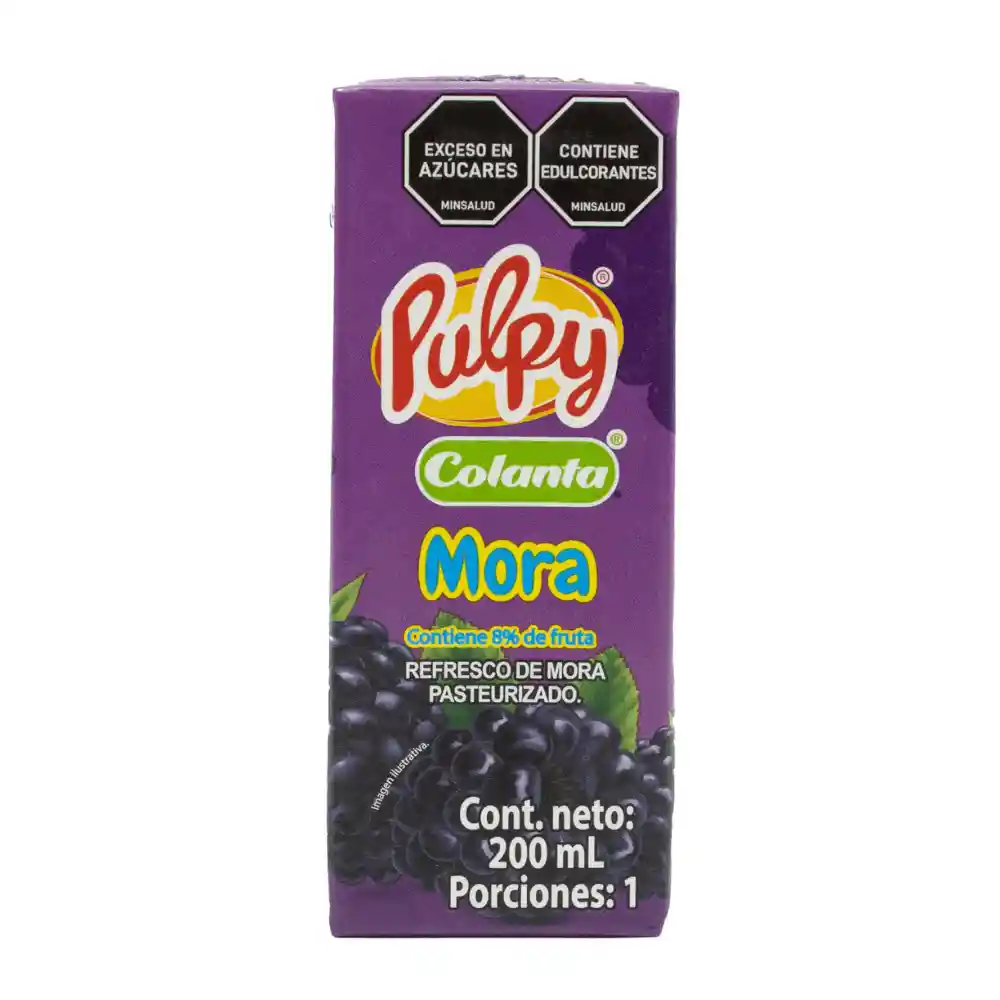 Pulpy Slim X 200 Ml En Tetrapack Sabor Mora