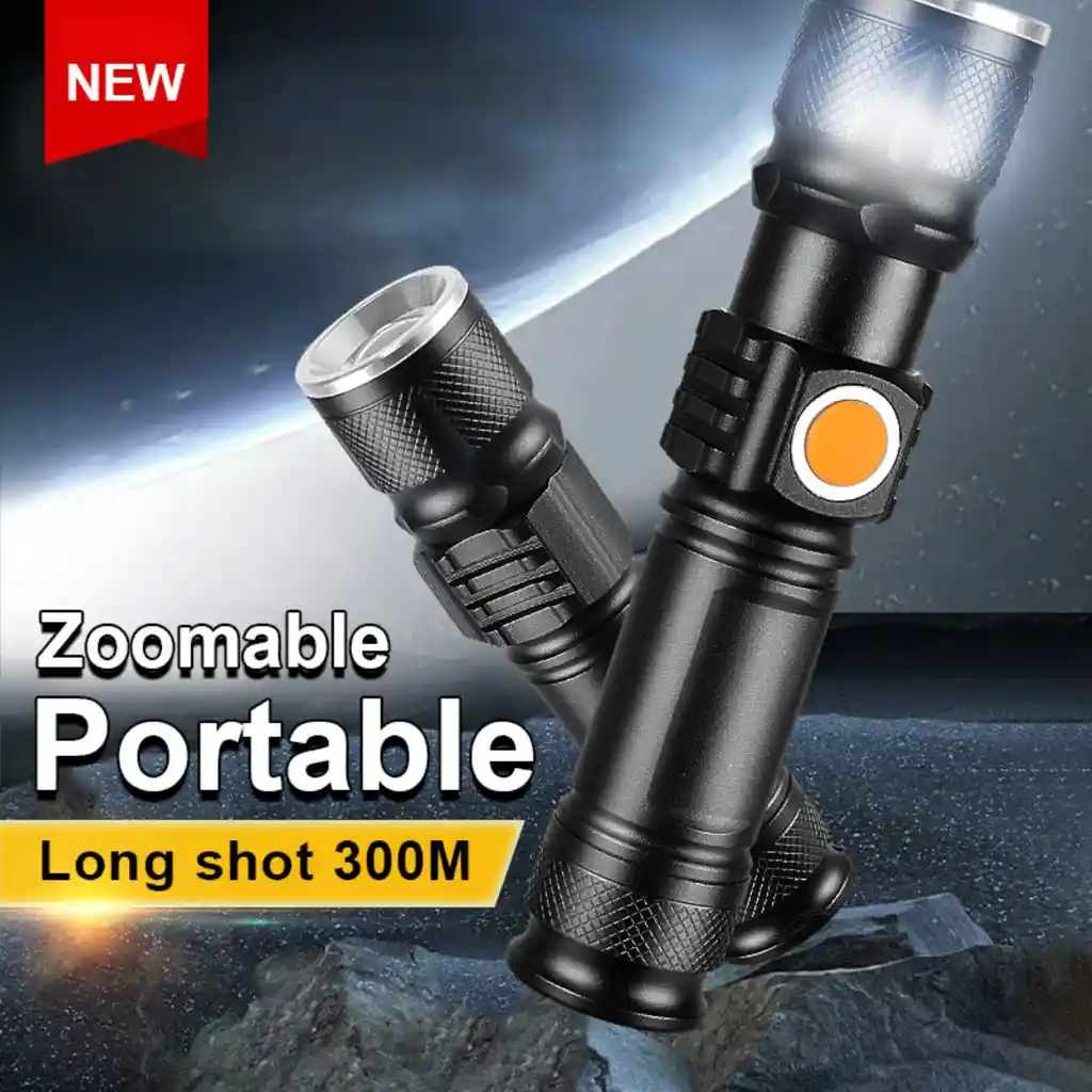 Mini Linterna Led Recargable Usb Bolsillo Camping