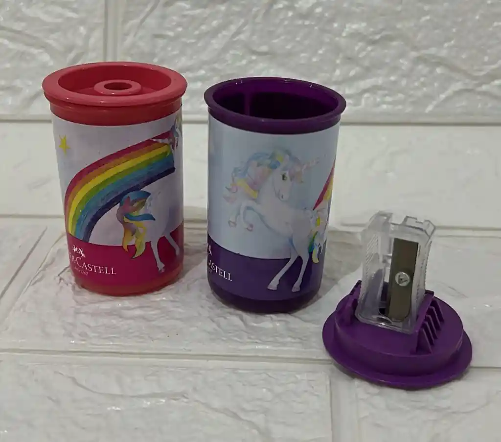 Sacapunta Deposito Lapiz Delgado Niña Faber Castell