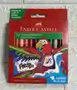 Plumones Faber Castell Lavables X12