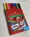 Plumones Faber Castell Lavables X12