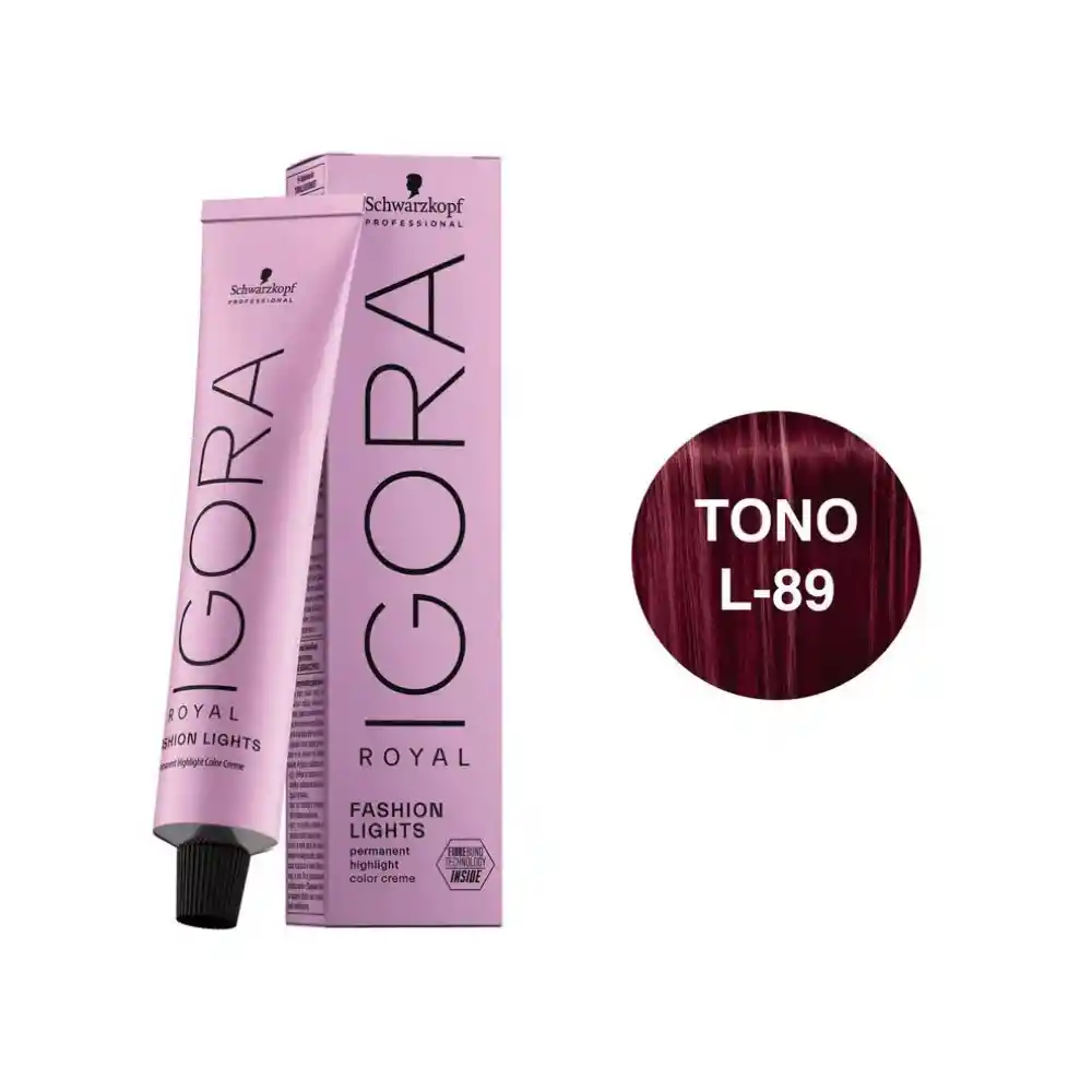 Schwarzkopf Profesional Tinte Igora Royal Tono Rojo Violeta L89 60ml
