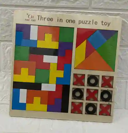 Tangram Rompecabezas / Tangram / Triki 3 En 1