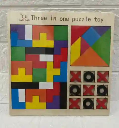 Tangram Rompecabezas / Tangram / Triki 3 En 1