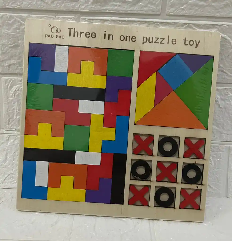 Tangram Rompecabezas / Tangram / Triki 3 En 1