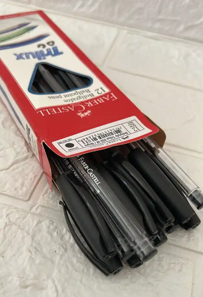 Lapicero Faber Castell Negro Trilux Unidad