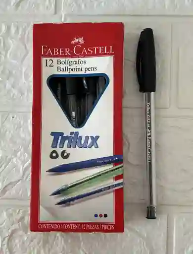 Lapicero Faber Castell Negro Trilux Unidad