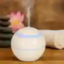 Humidificador Difusor De Aromas Led Esférico Usb, Silencioso Y Elegante Incluye 1 Esencia (blanco)