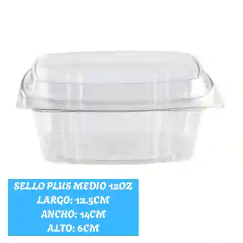 Contenedor Medio Sello Plus 12onz