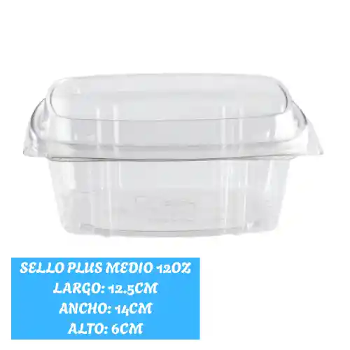 Contenedor Medio Sello Plus 12onz