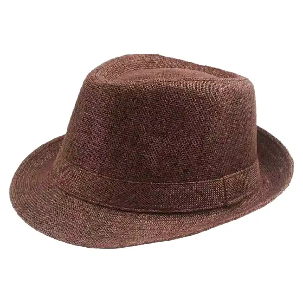 Sombrero Cubano Fedora Verano Sol Panamá Casual Marron
