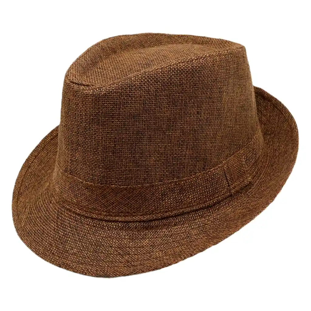 Sombrero Cubano Fedora Verano Sol Panamá Casual Marron