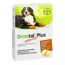 Desparacitante Drontal Perros Grandes Hasta 35kg