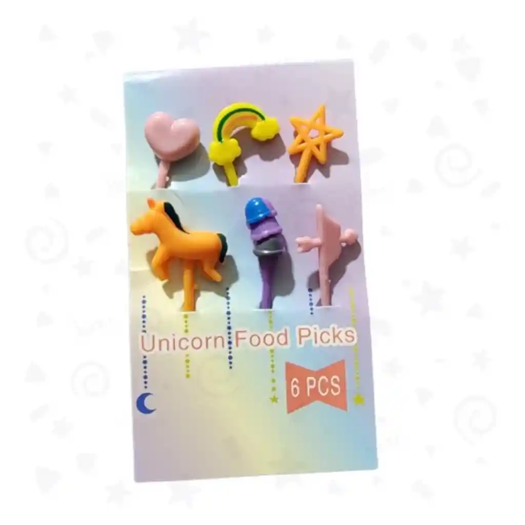 Palillos X 6 Lonchera Unicornio