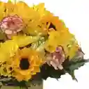 Flores Amarillas En Caja – Brillo Especial 🌼💛