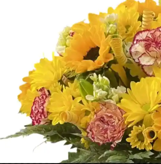 Flores Amarillas En Caja – Brillo Especial 🌼💛