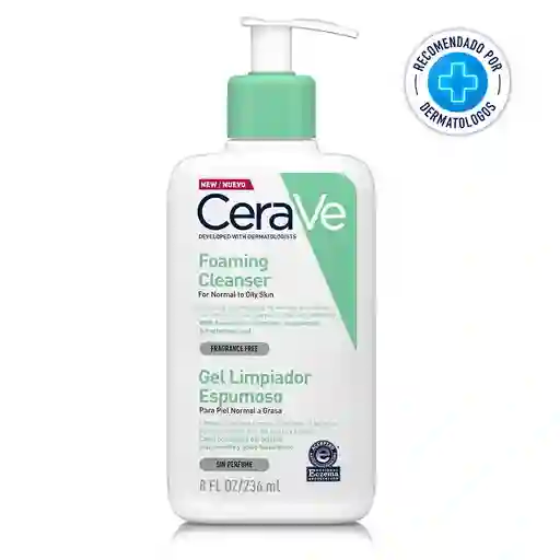 Gel Limpiador Espumoso Cerave Piel Normal A Grasa 236ml