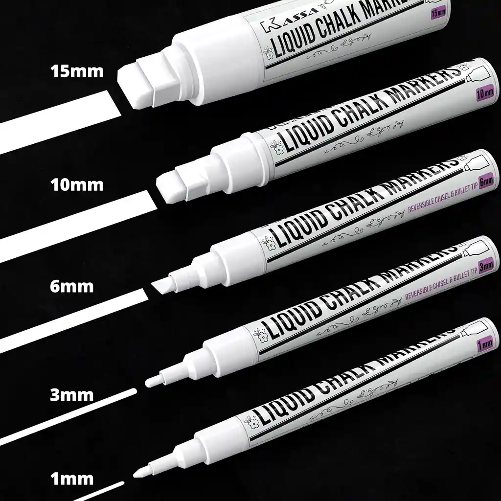Marcador De Tiza Liquida Borrable X5