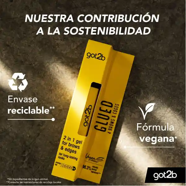 Gel Para Cejas Y Bordes Del Cabello Got2b Glued 16ml