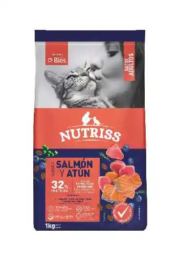 Nutriss Gatos Adultos Salmón Y Atún X 1kg