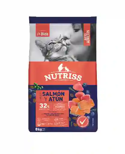 Nutriss Gatos Adultos Salmón Y Atún X 8 Kg