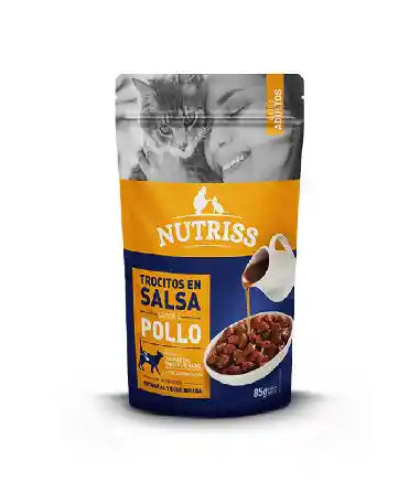 Nutriss Gatos Adultos Salsa Pollo X 85gr